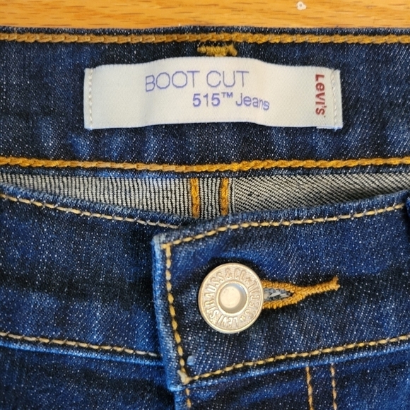 Levi's 515 Bootcut Denim Jeans Size 6 Short - Picture 4 of 4